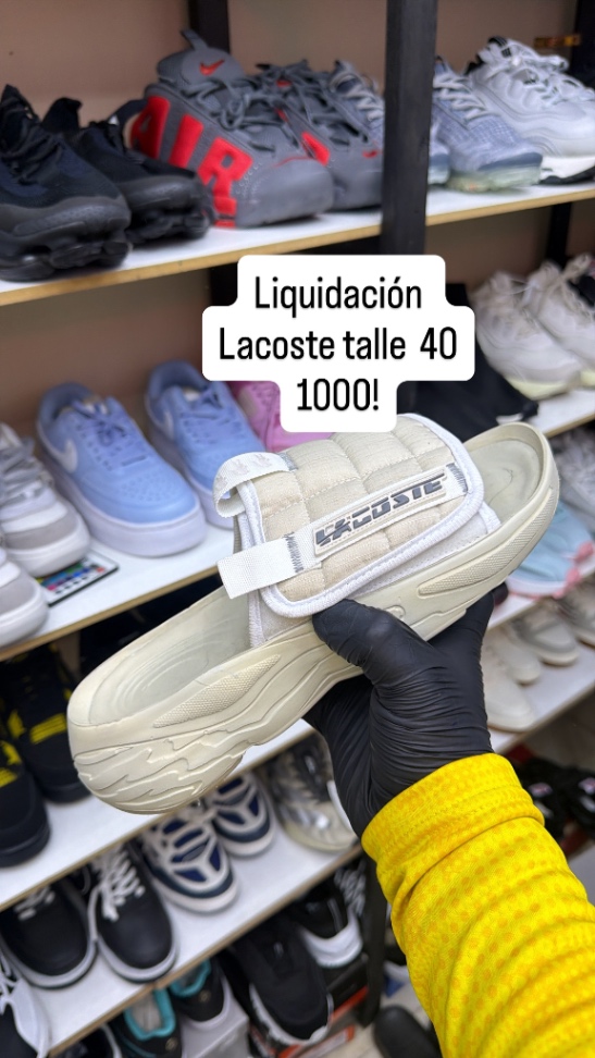 Chancla lacoste liquidación 